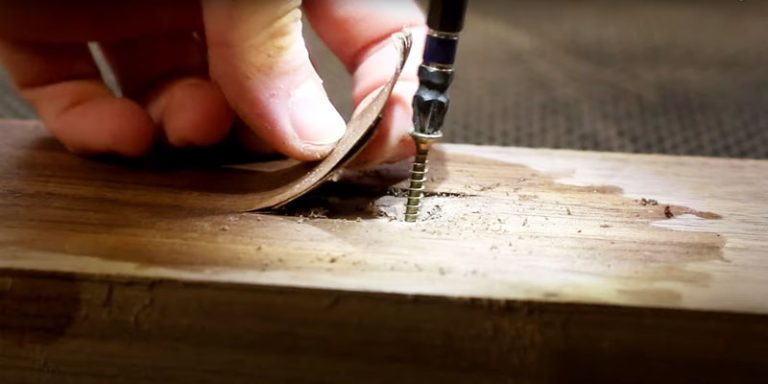 how to hide screws in plywood